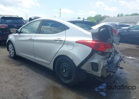 2012 Hyundai Elantra Gls (Ulsan Plant) from USA, damaged, VIN KMHDH4AE9CU378841
